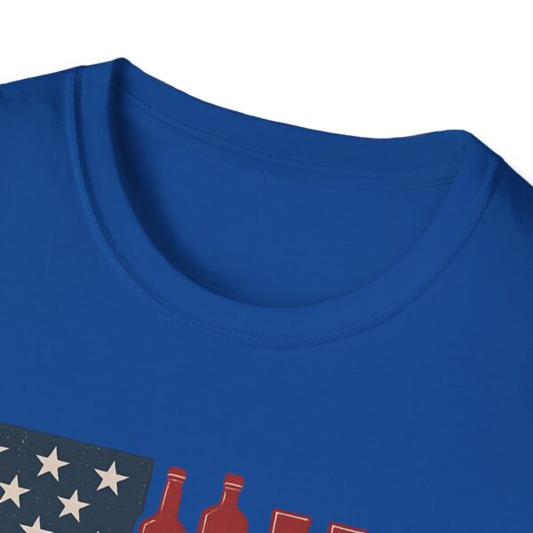 American Themed Whiskey T-Shirt, Fun Summer Tee, Bourbon Lovers Gift, Patriotic Apparel, 4th of July Shirt - Image 11
