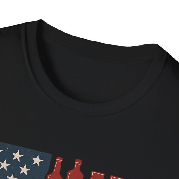 American Themed Whiskey T-Shirt, Fun Summer Tee, Bourbon Lovers Gift, Patriotic Apparel, 4th of July Shirt - Image 3