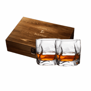 TsukiGlass Cocktail Smoker Kit with Torch + 2 Hoshi Whisky Glasses
