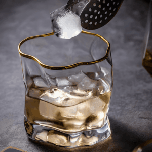 TsukiGlass Gold Hoshi Japanese Crystal Whisky Glass – 2-Pack