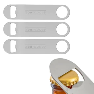 A Bar Above Bar Blade Bottle Opener – Stainless Steel – 3-Pack