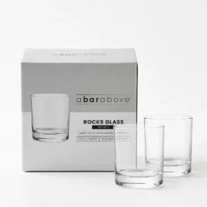 A Bar Above Classic Rocks Glasses – Set of 2