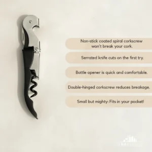 A Bar Above Professional Wine Opener – Black – 1-Pack