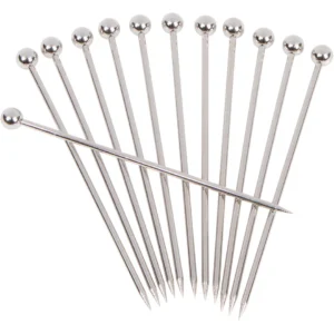 A Bar Above Cocktail Picks – Stainless Steel – Short (4 Inch) – 12-Pack