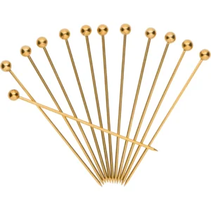 A Bar Above Cocktail Picks – Gold – Short (4 Inch) – 12-Pack