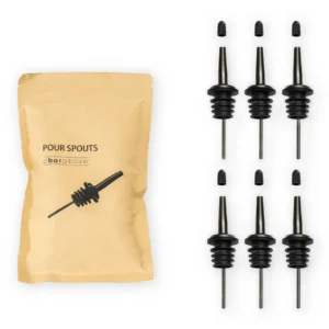 A Bar Above Pour Spouts – Black – 6-Pack