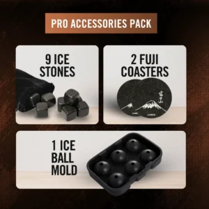 TsukiGlass Pro Accessories Pack — 2 Coasters