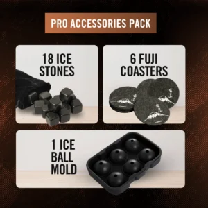 TsukiGlass Pro Accessories Pack — 6 Coasters