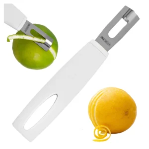 A Bar Above Channel Knife – Stainless Steel with White Handle