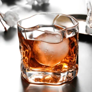 TsukiGlass Hoshi Japanese Crystal Whisky Glass – 8-Pack