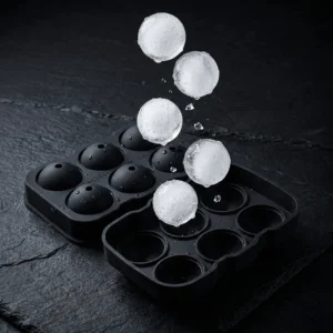 TsukiGlass Ice Ball Mold – Silicone Whiskey Ice Maker