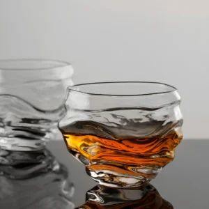 TsukiGlass Kai Japanese Crystal Whisky Glass – 2-Pack
