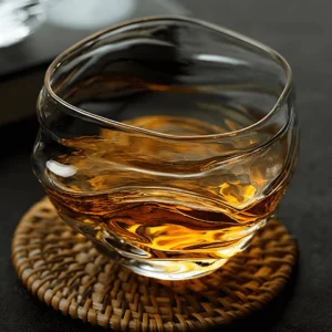 TsukiGlass Kai Japanese Crystal Whisky Glass – 6-Pack