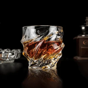 TsukiGlass Nami Japanese Crystal Whisky Glass – 6-Pack