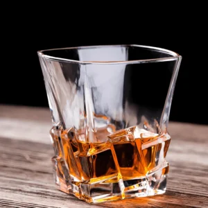 TsukiGlass Tychon Japanese Crystal Whisky Glass – 2-Pack