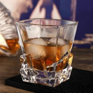 TsukiGlass Tychon Japanese Crystal Whisky Glass – 8-Pack