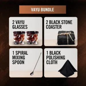 TsukiGlass Vayu Tsuki Whisky Glass & Bar Accessories Bundle