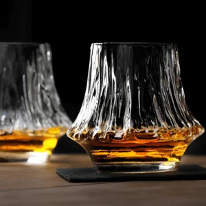 TsukiGlass Yama Japanese Crystal Whisky Glass – 2-Pack